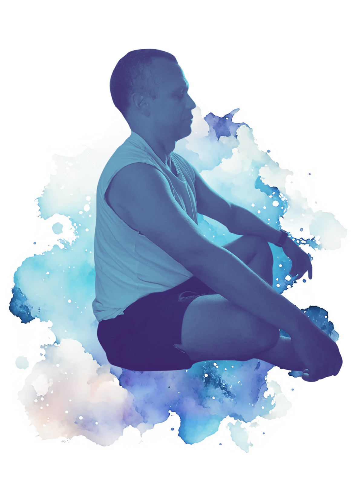 Mestre Márcio meditating